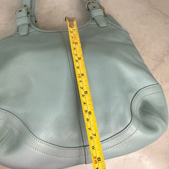 Coach Vtg Soho Soft Blue Leather Shoulder Hobo Bag 4983 Classic Purse 2003 Y2K - Picture 11 of 14